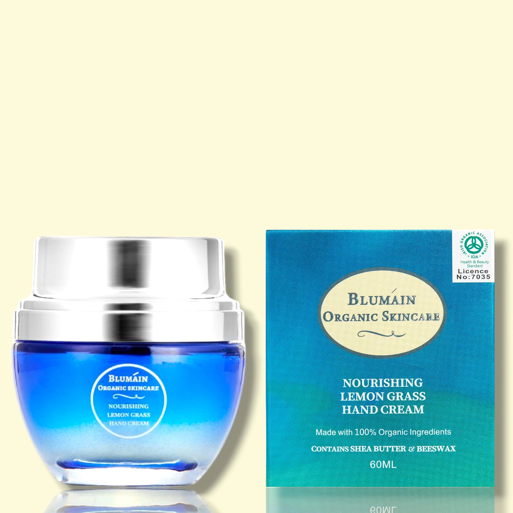 The Nourishing Lemon Grass Hand Cream & Coconut Lip Balm Set (Organic)