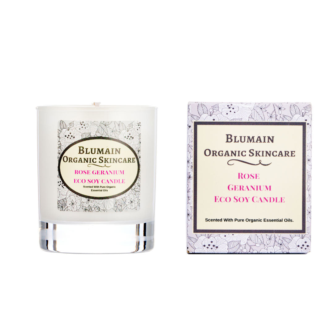 Rose Geranium Eco Soy Candle